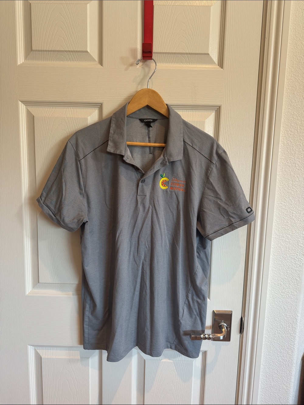 OGIO Gray Polo with Embroidered Citrus Logo